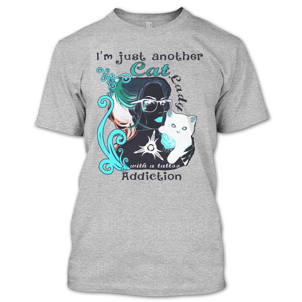 I'm Just Another Cat Lady T Shirt, Coolest Cat Lady T Shirt