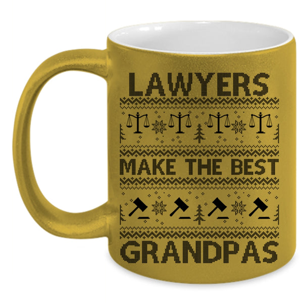 Christmas For Lawyer Coffee Mug, Lawyers Make The Best Grandpas Accent Mug