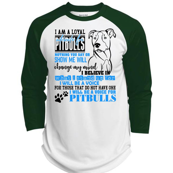 I Will Be A Voice For Pit Bulls T Shirt, I Love Dog T Shirt, Awesome T-Shirts  (Polyester Game Baseball Jersey)