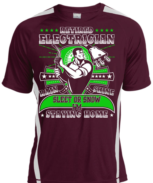 Retired Electrician T Shirt, I'm Staying Home T Shirt, Cool Shirt