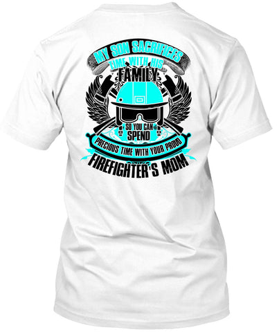 A black t-shirt with the shopify logo