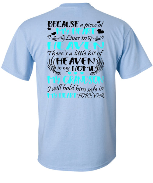 Heaven In My Home My Grandson T Shirt, I Love Grandson T Shirt