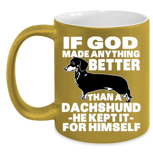 Cute Dachshund Coffee Mug, Gift For Dog Lovers Coffee Cup