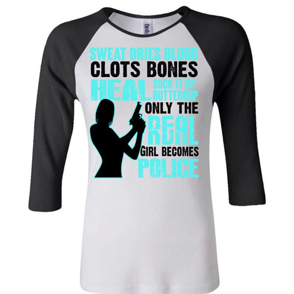 Only The Real Girl Becomes Police T Shirt, I Love Police T Shirt, Awesome T-Shirts
