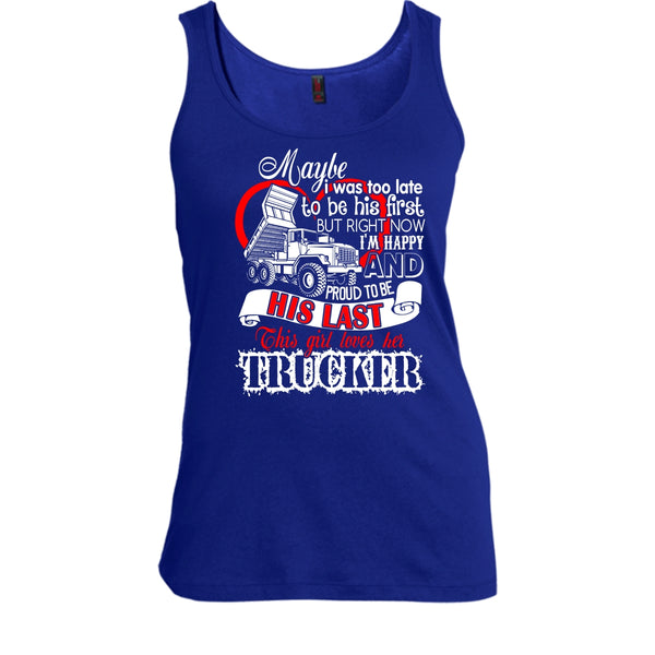 This Girls Loves Her Trucker T Shirt, Coolest Trucker Tank Top
