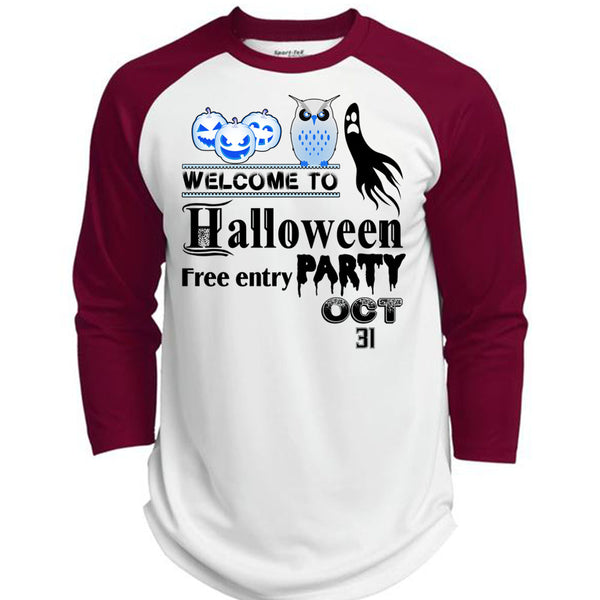 Welcome To Halloween Free Entry Party Oct 31 T Shirt, Wait For Halloween T Shirt, Awesome T-Shirts  (Polyester Game Baseball Jersey)