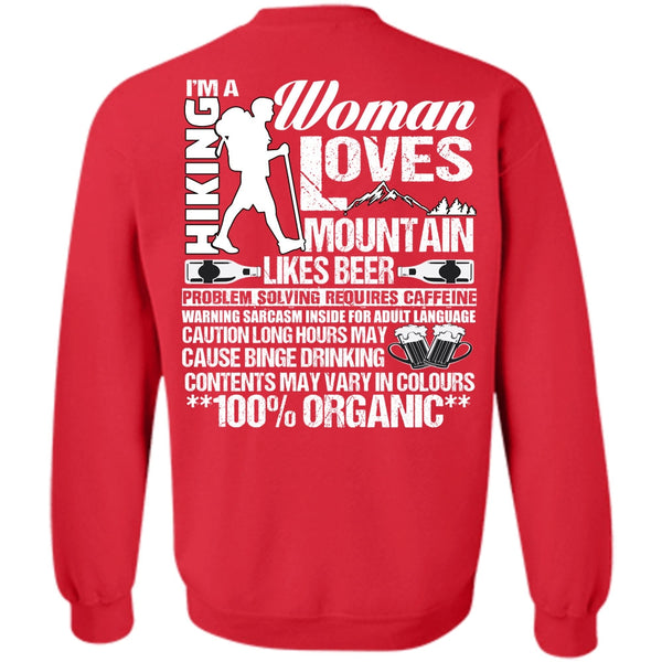 Woman Loves Mountain T Shirt, I Love Hiking Sweatshirt