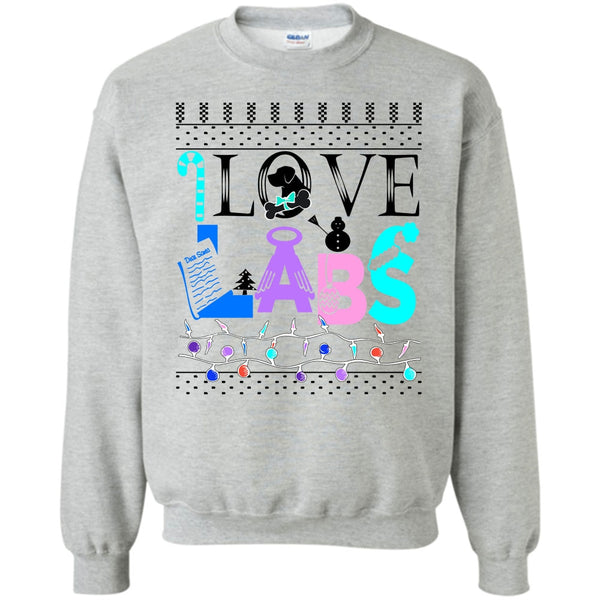 Dog Merry Christmas T Shirt, I Love Labs Sweatshirt