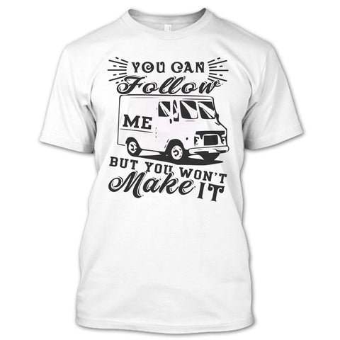 A black t-shirt with the shopify logo