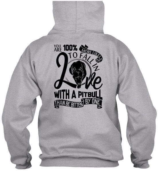 Fall In Love With A Pit Bull T Shirt, I Love Dog T Shirt