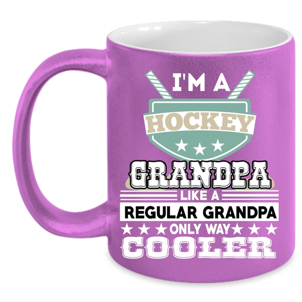 I'm A Hockey Grandpa Coffee Mug, Regular Grandpa Coffee Cup