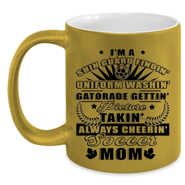 Best Gift For Soccer Mom Coffee Mug, I'm A Soccer Mom Accent Mug