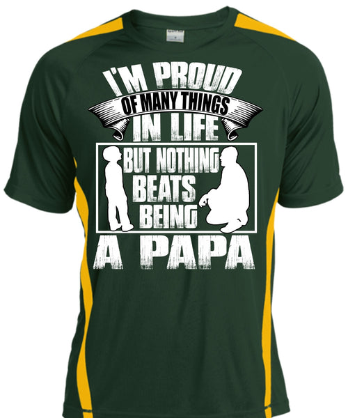Nothing Beats Being A Papa T Shirt, Being A Papa T Shirt, Cool Shirt