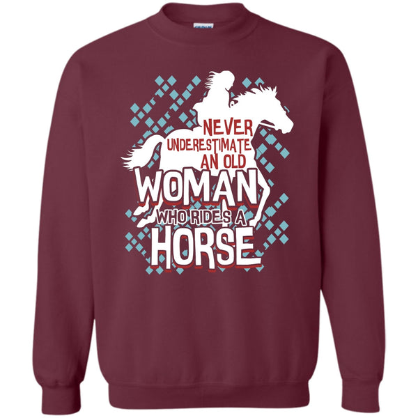 An Old Man Who Rides A Horse T Shirt, Coolest Equestrian Sweatshirt