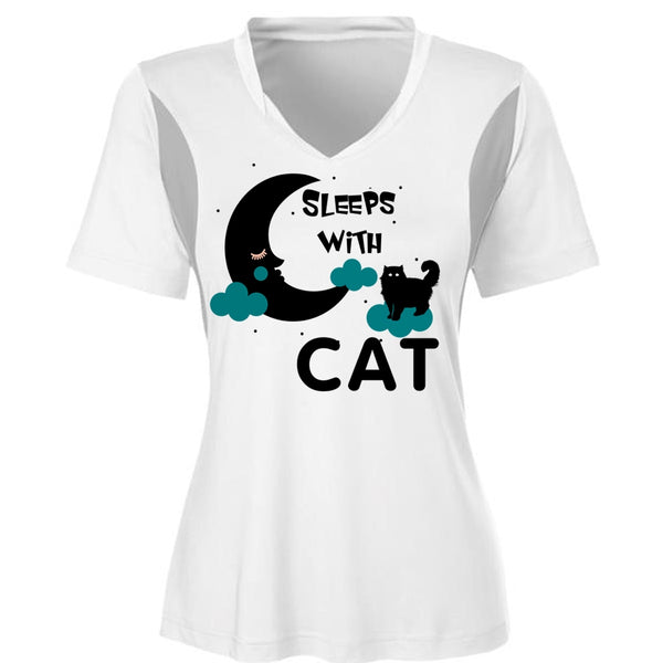 Sleeps With Cat T Shirt, I Love My Cat T Shirt, Favorite T Shirt