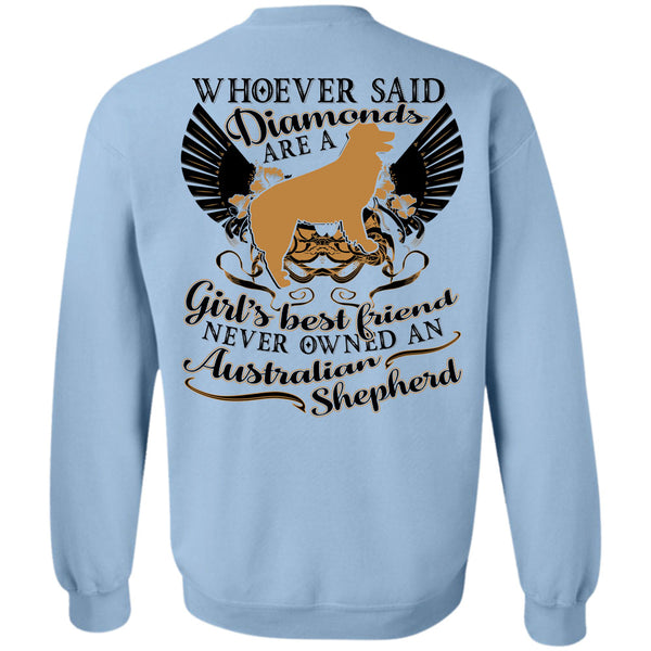 I Love My Dog T Shirt, Diamonds Are A Girl's Best Friend Sweatshirt