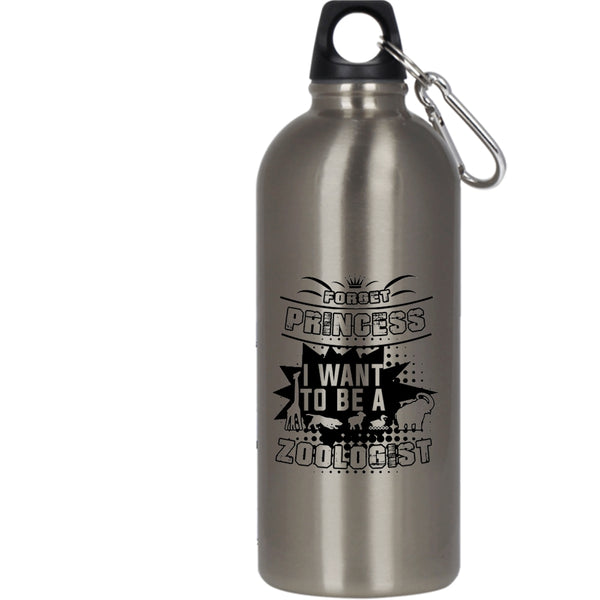 I Want To Be A Zoologist 20 oz Stainless Steel Bottle,Cute Animals Outdoor Sports Water Bottle