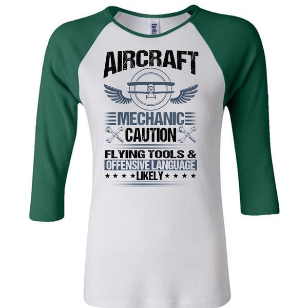 Aircraft Mechanic Caution Flying Tools T Shirt, I Love Mechanic T Shirt, Awesome T-Shirts
