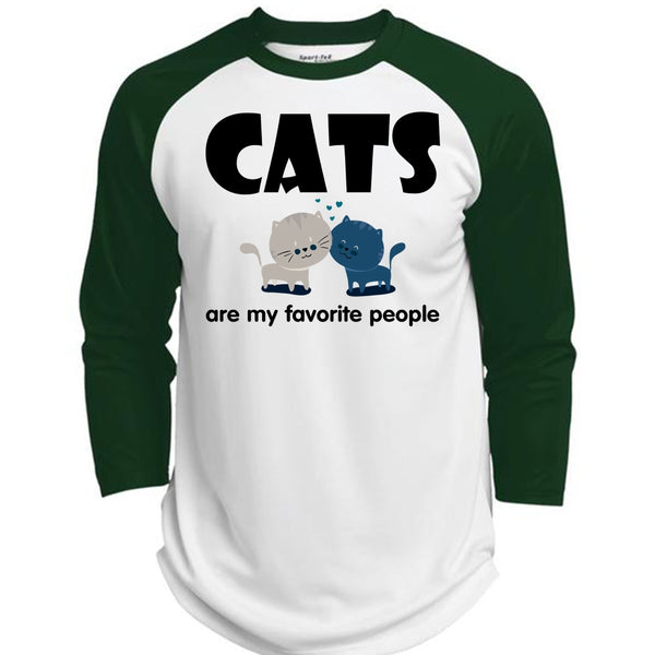 Cats Are My Favorite People T Shirt, I Love My Cat T Shirt, Favorite T Shirt  (Polyester Game Baseball Jersey)