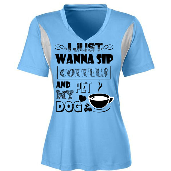 I Just Wanna Sip Coffees And Pet My Dog T Shirt, I Drink Coffee T Shirt, Awesome T-Shirts