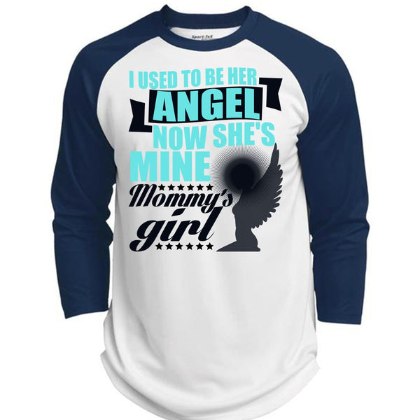 I Used To Be Her Angel T Shirt, I Love Mom T Shirt, Awesome T-Shirts  (Polyester Game Baseball Jersey)
