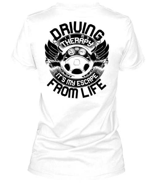 Driving Is My Therapy T Shirt, I Love Car T Shirt