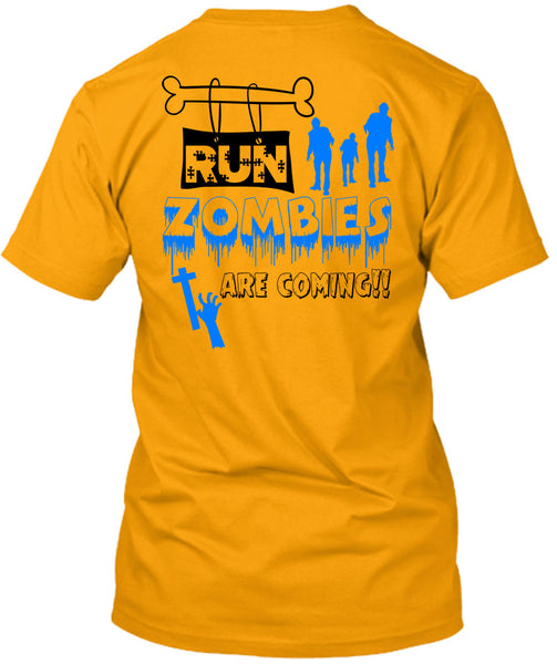 Run Zombies Are Coming T Shirt, Wait For Halloween T Shirt