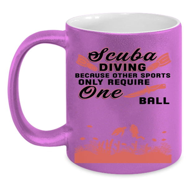 Cute Gift For Scuba Diver Coffee Mug, Scuba Diving Accent Mug