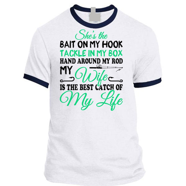 A black t-shirt with the shopify logo