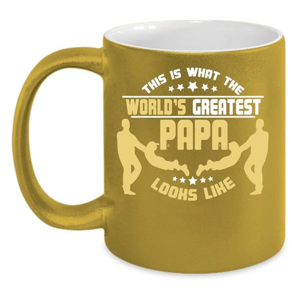 What The World's Greatest Papa Looks Like Coffee Mug, Cute Coffee Cup