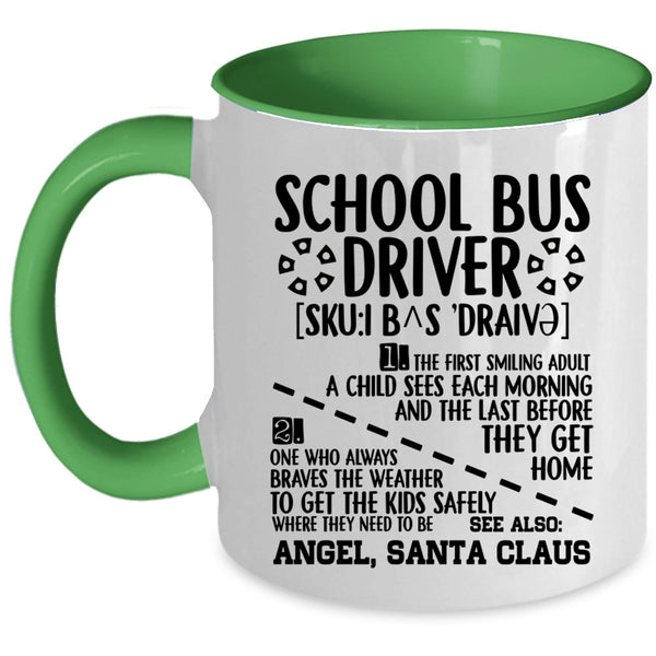 Cute Gift For School Bus Driver Coffee Mug, School Bus Driver Accent Mug