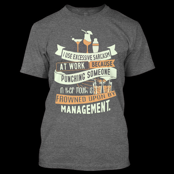 A black t-shirt with the shopify logo