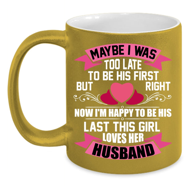 This Girl Loves Her Husband Coffee Mug, Cute Wife Coffee Cup