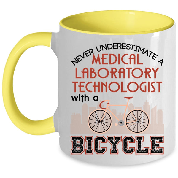 Bicycle Coffee Mug, Medical Laboratory Technologist Accent Mug