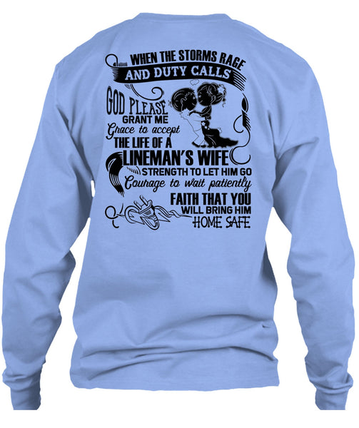 The Life Of A Lineman's Wife T Shirt, I Love Lineman T Shirt