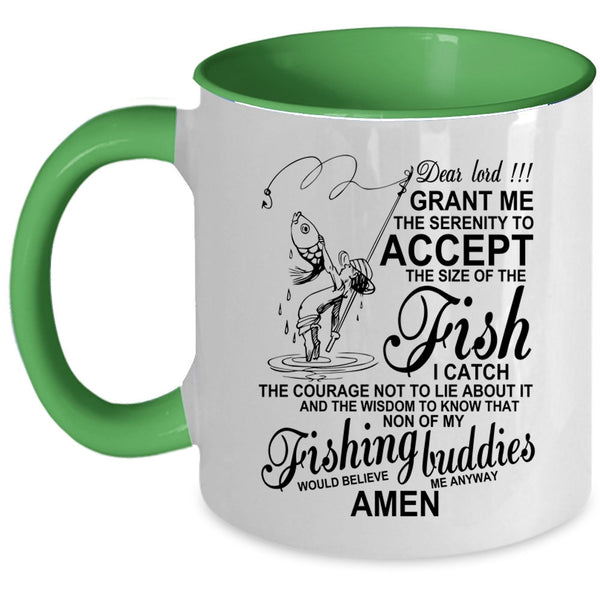 Funny Gift For Fisher Coffee Mug, My Fishing Buddies Accent Mug