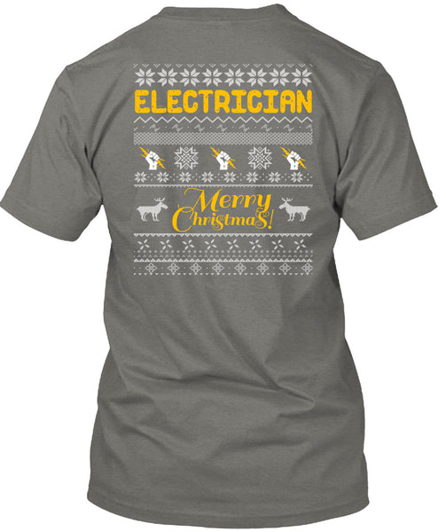 Electrician Merry Christmas T Shirt, This Girl Loves Christmas T Shirt