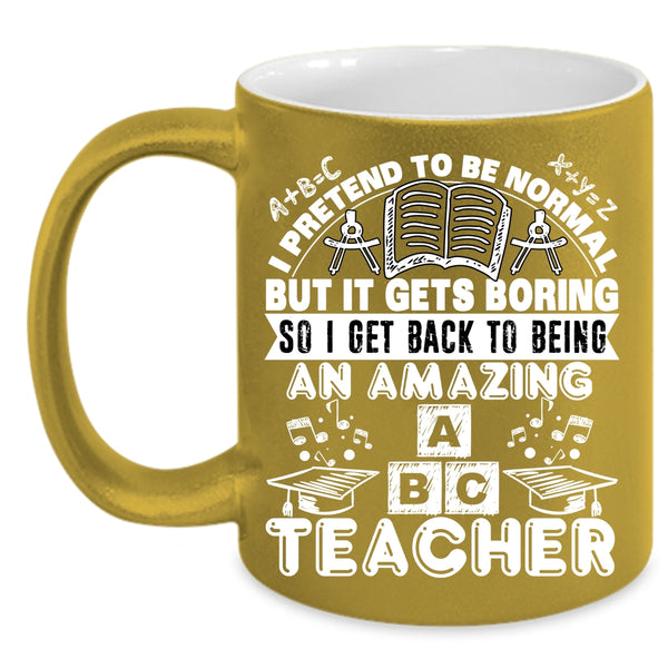 Being An Amazing Teacher Coffee Mug, Cute Teacher Coffee Cup