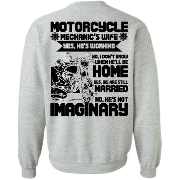 I Love Mechanic T Shirt, Motorcycle Mechanic's Wife Sweatshirt