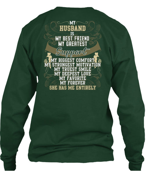 My Husband Is My Best Friend T Shirt, My Truest Smile T Shirt