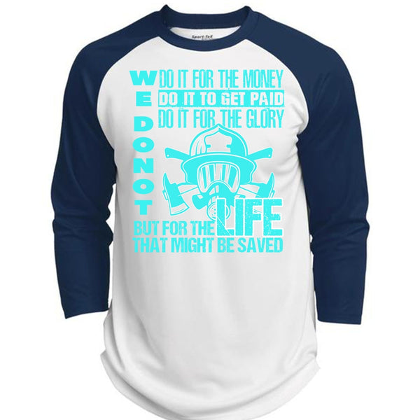 Do It For The Money T Shirt, I Love Firefighter T Shirt, Awesome T-Shirts  (Polyester Game Baseball Jersey)