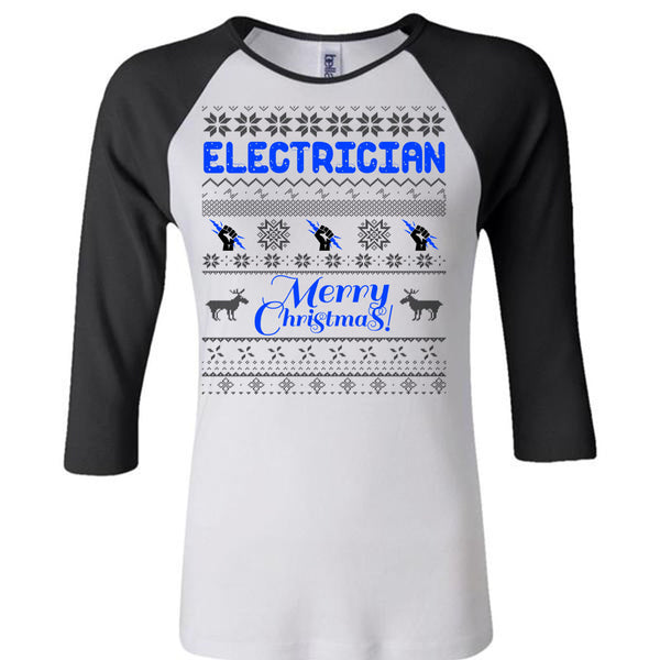Electrician Merry Christmas T Shirt, Winter Holiday T Shirt, Awesome T-Shirts