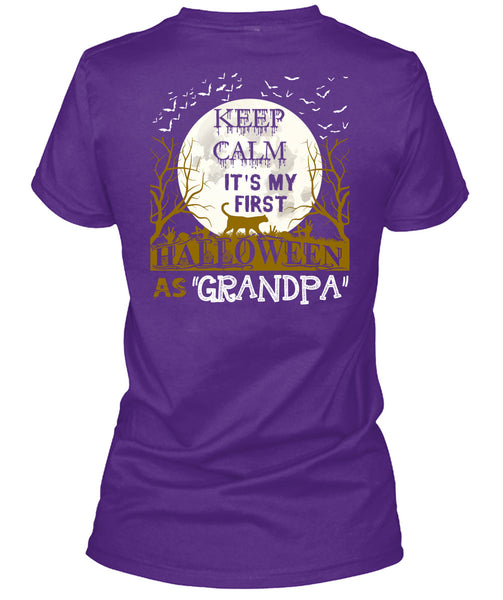 Keep Calm It's My First Halloween As Grandpa T Shirt, I Love You Pumpkin T Shirt