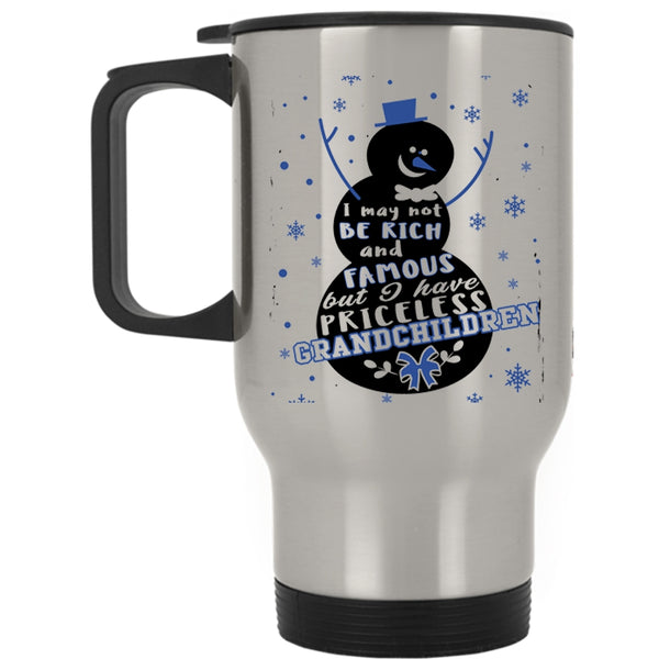 Christmas Gift For Grandparent Travel Mug, I Have Priceless Grandchildren Mug