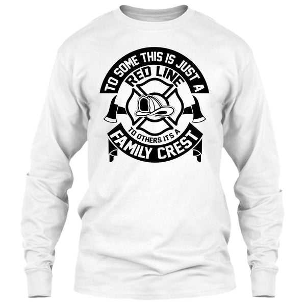 This Is Just A Red Line T Shirt, Coolest Firefighter T Shirt