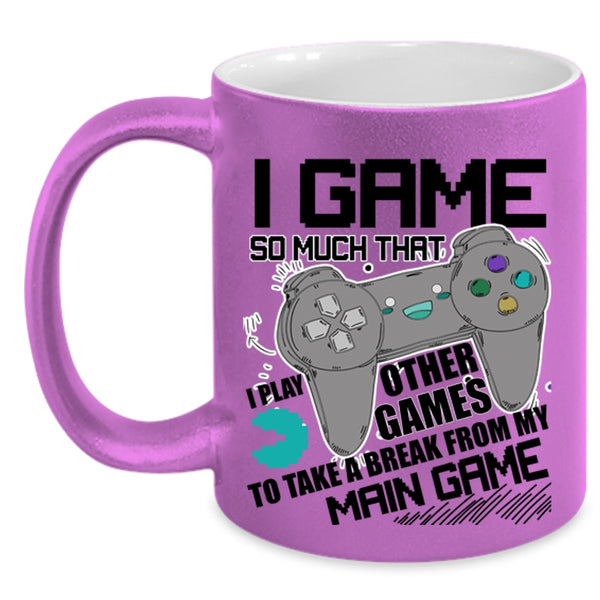 Funny Gift For Gamer Coffee Mug, I Game Accent Mug