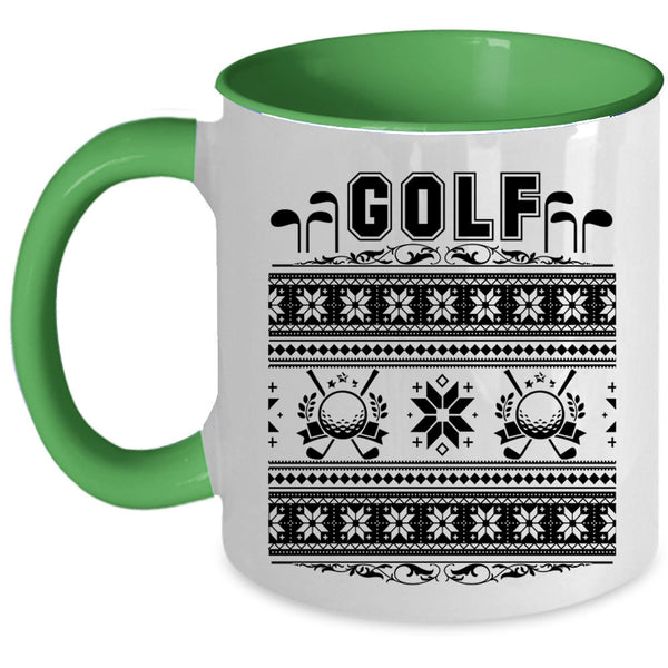 Christmas Gift For Golfer Coffee Mug, Golf Accent Mug