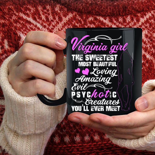 Virginia Girl Coffee Mug, The Most Beautiful Girls Coffee Cup
