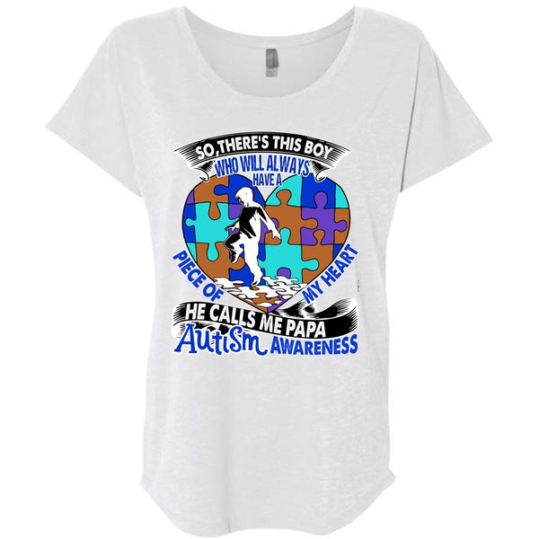 He Calls Me Papa Autism T Shirt, I Love Papa T Shirt, Awesome T-Shirts