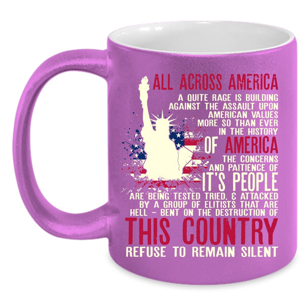 All Across America Coffee Mug, Cool Gift For Veterans Coffee Cup